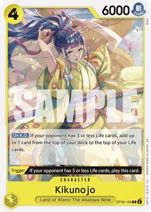 Kikunojo (Reprint) (OP06-104) [Starter Deck 28: GREEN/YELLOW Yamato] One Piece Single Bandai