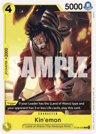 Kin'emon (ST28-003) [Starter Deck 28: GREEN/YELLOW Yamato] One Piece Single Bandai