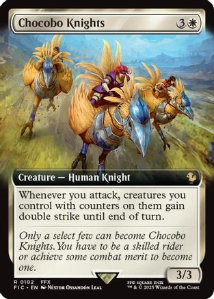 Chocobo Knights (FIC-102) [Commander: FINAL FANTASY] Foil MTG Single Wizards of the Coast