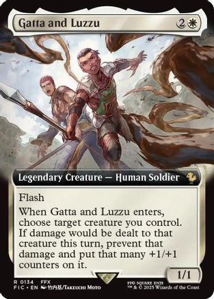 Gatta and Luzzu (Extended Art) (FIC-134) [Commander: FINAL FANTASY] Foil MTG Single Wizards of the Coast