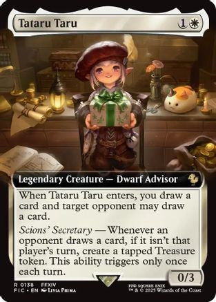 Tataru Taru (Extended Art) (FIC-138) [Commander: FINAL FANTASY] MTG Single Wizards of the Coast