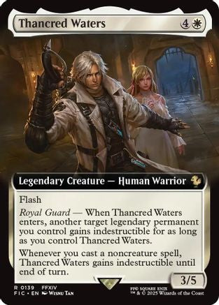Thancred Waters (Extended Art) (FIC-139) [Commander: FINAL FANTASY] Foil MTG Single Wizards of the Coast