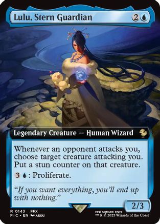 Lulu, Stern Guardian (Extended Art) (FIC-143) [Commander: FINAL FANTASY] Foil MTG Single Wizards of the Coast