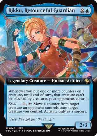 Rikku, Resourceful Guardian (Extended Art) (FIC-145) [Commander: FINAL FANTASY] Foil MTG Single Wizards of the Coast