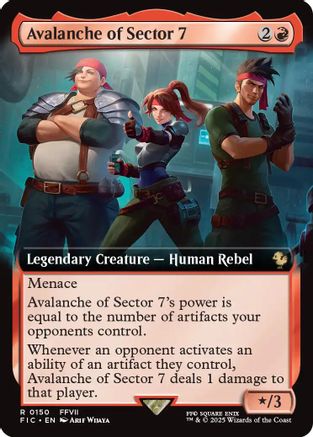 Avalanche of Sector 7 (FIC-150) [Commander: FINAL FANTASY] Foil MTG Single Wizards of the Coast