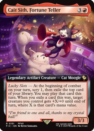 Cait Sith, Fortune Teller (FIC-151) [Commander: FINAL FANTASY] Foil MTG Single Wizards of the Coast