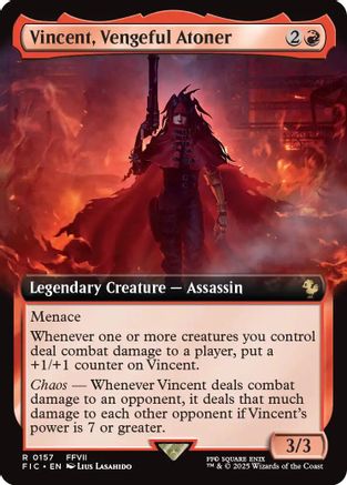 Vincent, Vengeful Atoner (Extended Art) (FIC-157) [Commander: FINAL FANTASY] MTG Single Wizards of the Coast