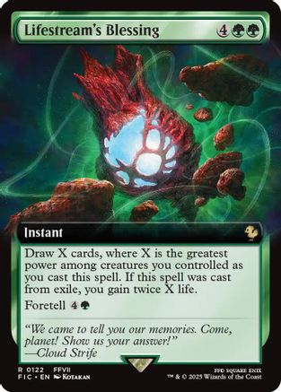 Lifestream's Blessing (Extended Art) (FIC-122) [Commander: FINAL FANTASY] MTG Single Wizards of the Coast