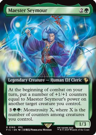 Maester Seymour (Extended Art) (FIC-160) [Commander: FINAL FANTASY] MTG Single Wizards of the Coast