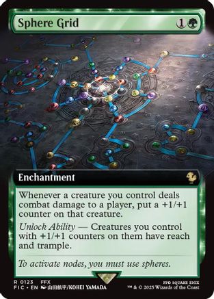 Sphere Grid (Extended Art) (FIC-123) [Commander: FINAL FANTASY] MTG Single Wizards of the Coast