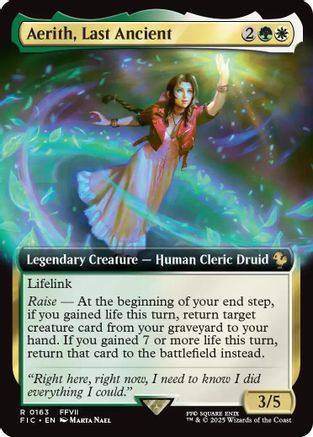Aerith, Last Ancient (FIC-163) [Commander: FINAL FANTASY] Foil MTG Single Wizards of the Coast