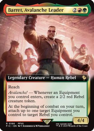 Barret, Avalanche Leader (FIC-166) [Commander: FINAL FANTASY] Foil MTG Single Wizards of the Coast