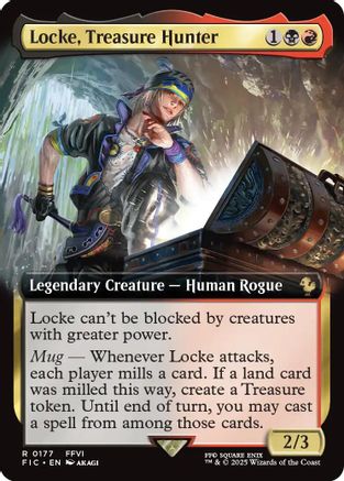 Locke, Treasure Hunter (Extended Art) (FIC-177) [Commander: FINAL FANTASY] Foil MTG Single Wizards of the Coast