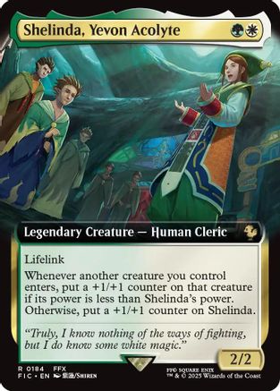 Shelinda, Yevon Acolyte (Extended Art) (FIC-184) [Commander: FINAL FANTASY] MTG Single Wizards of the Coast