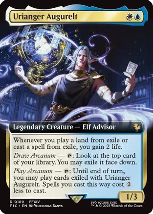 Urianger Augurelt (Extended Art) (FIC-189) [Commander: FINAL FANTASY] MTG Single Wizards of the Coast
