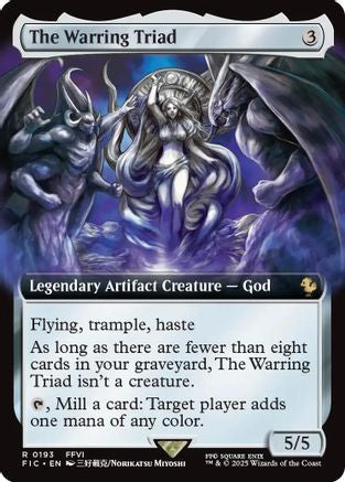 The Warring Triad (Extended Art) (FIC-193) [Commander: FINAL FANTASY] MTG Single Wizards of the Coast