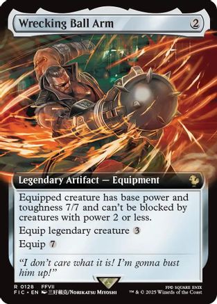 Wrecking Ball Arm (Extended Art) (FIC-128) [Commander: FINAL FANTASY] MTG Single Wizards of the Coast