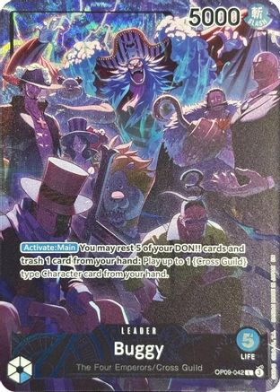 Buggy (English Version 2nd Anniversary Set) (OP09-042) [One Piece Promotion Cards] Foil One Piece Single Bandai