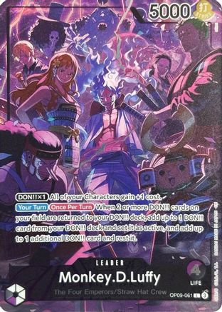 Monkey.D.Luffy (English Version 2nd Anniversary Set) (OP09-061) [One Piece Promotion Cards] Foil One Piece Single Bandai