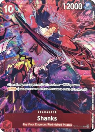 Shanks (004) (English Version 2nd Anniversary Set) (OP09-004) [One Piece Promotion Cards] Foil One Piece Single Bandai
