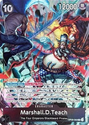 Marshall.D.Teach (093) (English Version 2nd Anniversary Set) (OP09-093) [One Piece Promotion Cards] Foil One Piece Single Bandai
