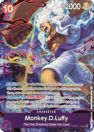 Monkey.D.Luffy (119) (English Version 2nd Anniversary Set) (OP05-119) [One Piece Promotion Cards] Foil One Piece Single Bandai