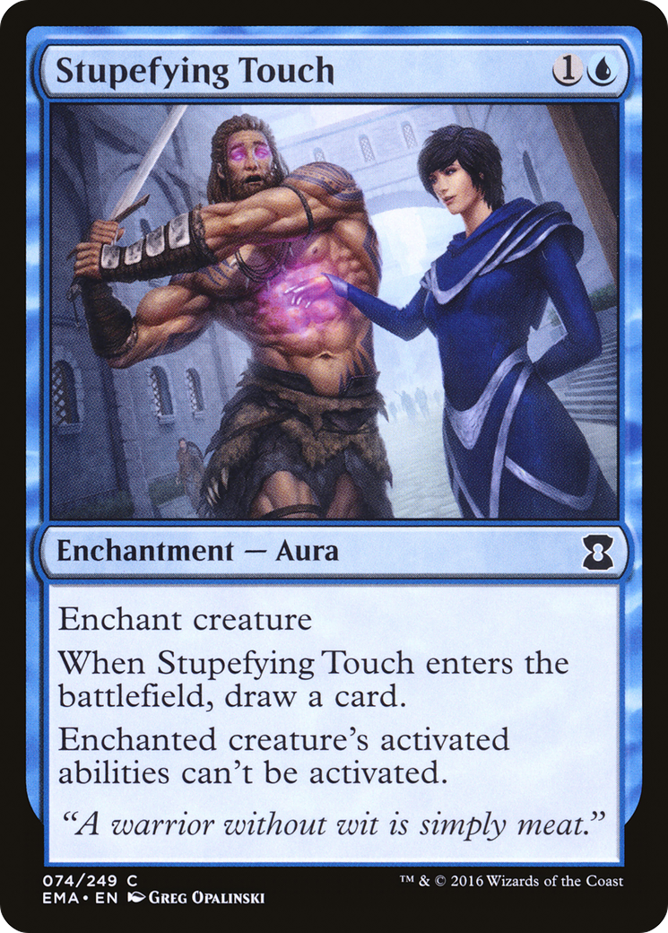 Stupefying Touch (EMA-074) [Eternal Masters] Foil MTG Single Wizards of the Coast