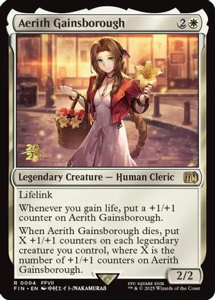 Aerith Gainsborough (PRE-004) [Prerelease Cards] Foil MTG Single Wizards of the Coast