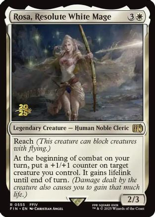Rosa, Resolute White Mage (PRE-555) [Prerelease Cards] Foil MTG Single Wizards of the Coast