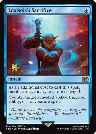 Louisoix's Sacrifice (PRE-059) [Prerelease Cards] Foil MTG Single Wizards of the Coast