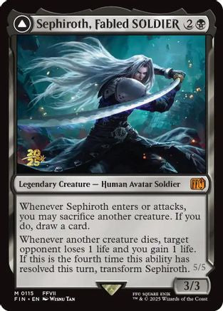 Sephiroth, Fabled SOLDIER (PRE-115) [Prerelease Cards] Foil MTG Single Wizards of the Coast