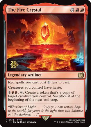 The Fire Crystal (PRE-135) [Prerelease Cards] Foil MTG Single Wizards of the Coast