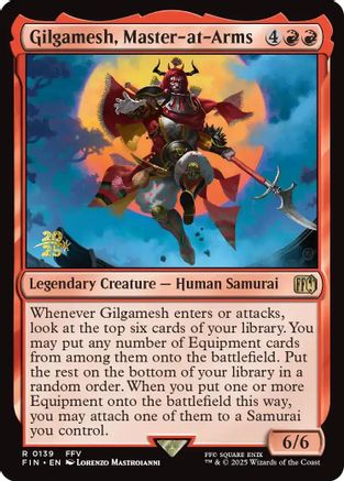 Gilgamesh, Master-at-Arms (PRE-139) [Prerelease Cards] Foil MTG Single Wizards of the Coast