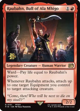 Raubahn, Bull of Ala Mhigo (PRE-151) [Prerelease Cards] Foil MTG Single Wizards of the Coast