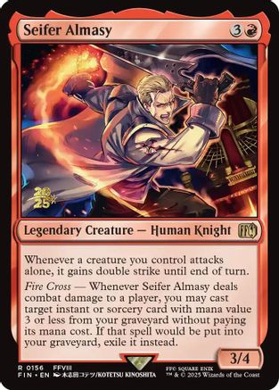 Seifer Almasy (PRE-156) [Prerelease Cards] Foil MTG Single Wizards of the Coast