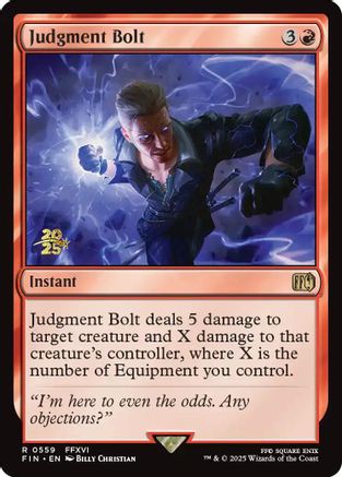 Judgment Bolt (PRE-559) [Prerelease Cards] Foil MTG Single Wizards of the Coast