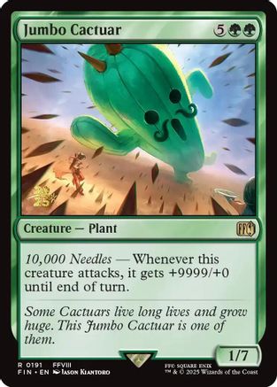 Jumbo Cactuar (PRE-191) [Prerelease Cards] Foil MTG Single Wizards of the Coast