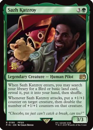 Sazh Katzroy (PRE-199) [Prerelease Cards] Foil MTG Single Wizards of the Coast