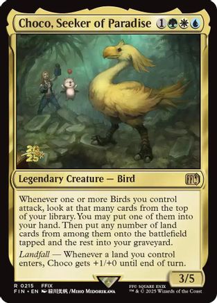 Choco, Seeker of Paradise (PRE-215) [Prerelease Cards] Foil MTG Single Wizards of the Coast