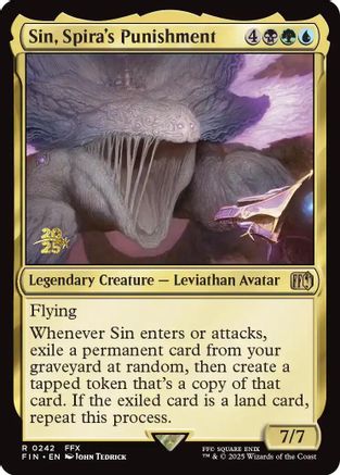 Sin, Spira's Punishment (PRE-242) [Prerelease Cards] Foil MTG Single Wizards of the Coast