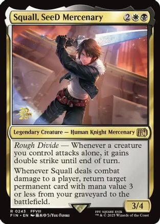Squall, SeeD Mercenary (PRE-243) [Prerelease Cards] Foil MTG Single Wizards of the Coast