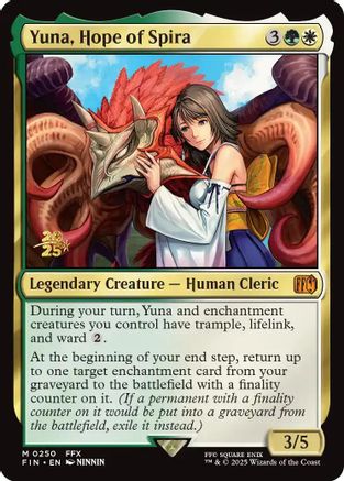 Yuna, Hope of Spira (PRE-250) [Prerelease Cards] Foil MTG Single Wizards of the Coast