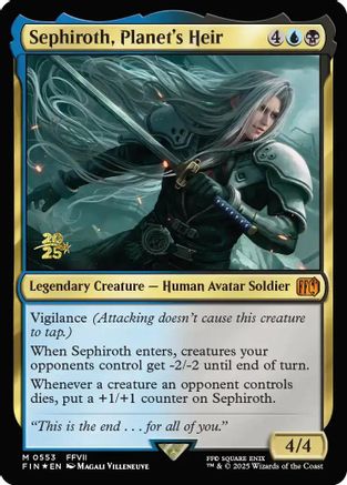 Sephiroth, Planet's Heir (PRE-553) [Prerelease Cards] Foil MTG Single Wizards of the Coast