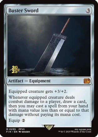 Buster Sword (PRE-255) [Prerelease Cards] Foil MTG Single Wizards of the Coast