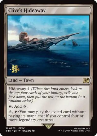 Clive's Hideaway (PRE-275) [Prerelease Cards] Foil MTG Single Wizards of the Coast