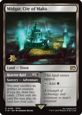 Midgar, City of Mako (PRE-286) [Prerelease Cards] Foil MTG Single Wizards of the Coast