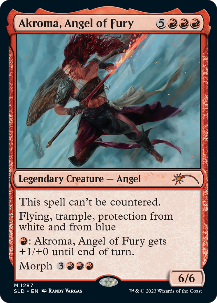 Akroma, Angel of Fury (SLD-1287) [Secret Lair] Drop Foil MTG Single Wizards of the Coast