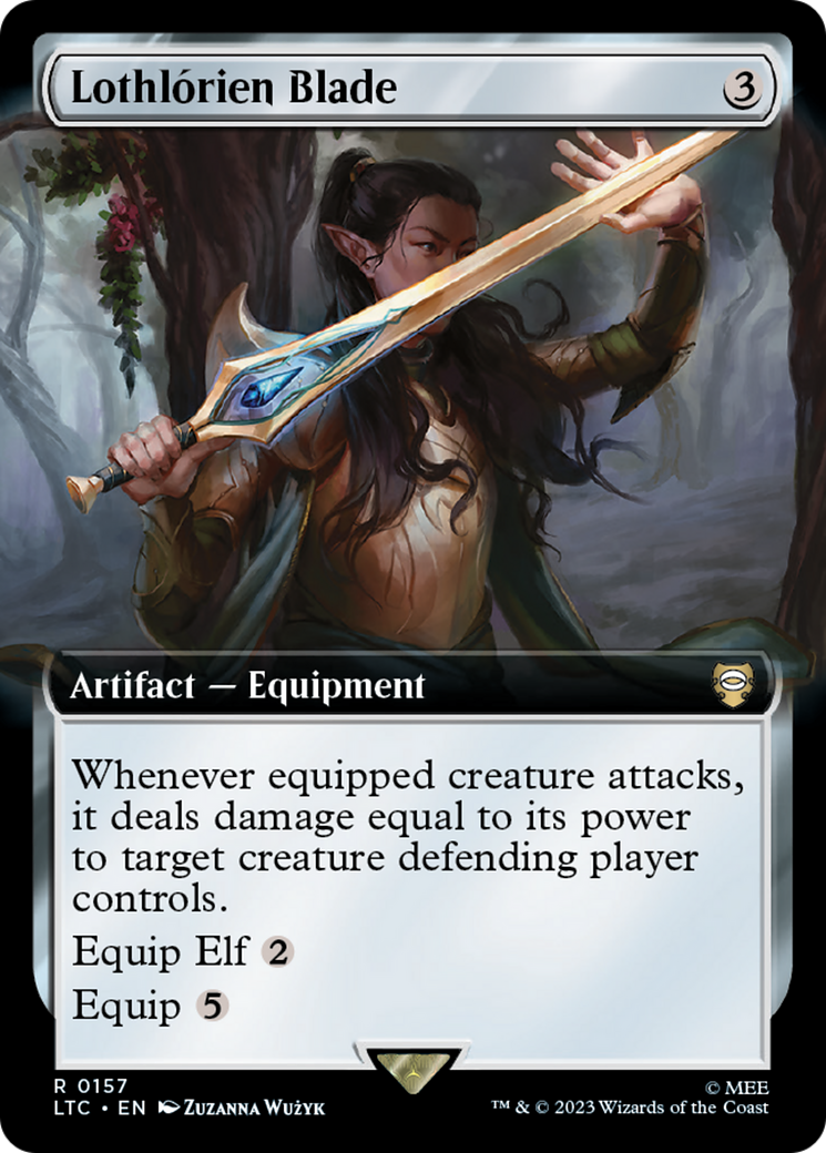 Lothlorien Blade (LTC-157) [Tales of Middle-earth Commander] (Extended Art) Foil MTG Single Wizards of the Coast