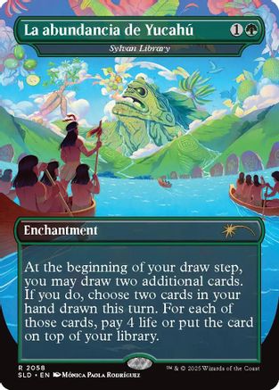 La abundancia de Yucahú - Sylvan Library (SLD-2058) [Secret Lair] Drop Series MTG Single Wizards of the Coast