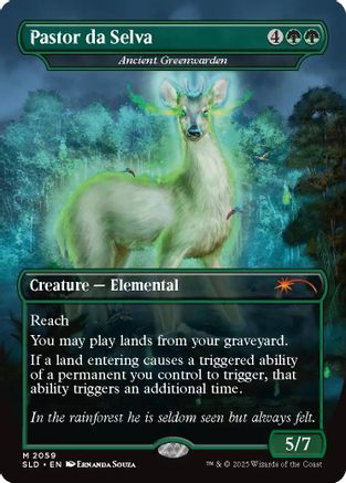 Pastor da Selva - Ancient Greenwarden (SLD-2059) [Secret Lair] Drop Series MTG Single Wizards of the Coast